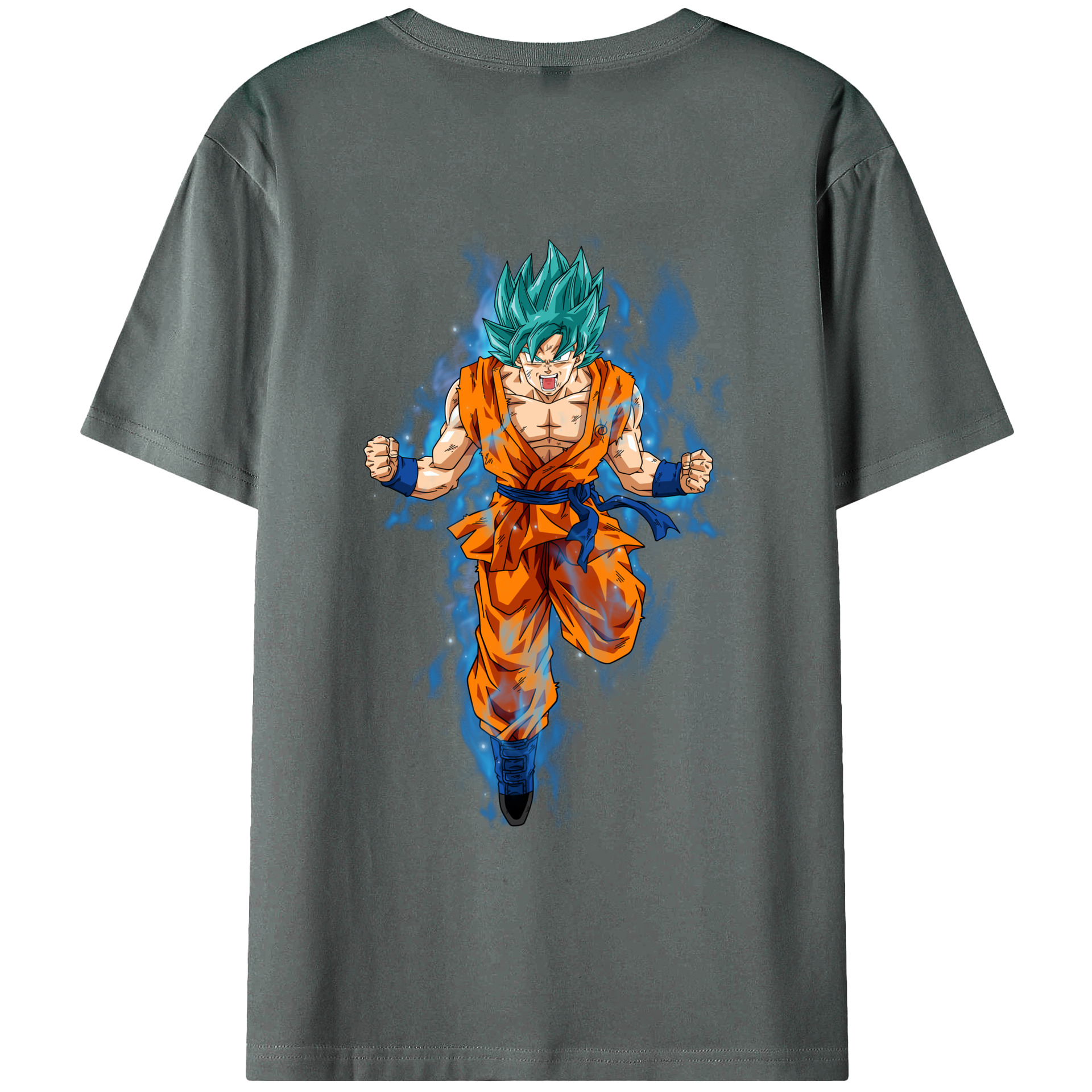 （画像用） ドラゴンボール 孫 悟飯（そんごはん）DRAGON BALL Son Gohan 綿100％ メンズ半袖Tシャツ（バックプリント） 通気性